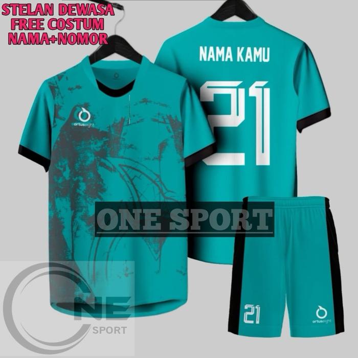 Gambar ONE SPORT Stelan Jersey Futsal Dewasa Premium Kualitas Import Nyaman Adem Menyerap Keringat Free Custom Nama & Nomor Punggung - Baju - Lazio blok, M (+SABLON) dari ONE SPORT16 undefined Tokopedia