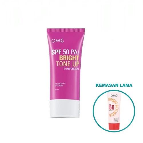 Gambar OMG Oh My Glow Bright Booster Uv Barrier Sunscreen SPF 50 PA++++ Series 25ml | 60ml - Bright Tone Up 25ml  dari citracosmetic makassar undefined Tokopedia