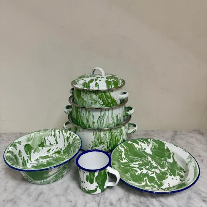 Gambar Set Panci Enamel Glosi Motip Lurik 3 Pcs - Kitchenware /paket komplit lurik - Panci set lurik isi 3 dari Amorez estetik undefined 5 Tokopedia