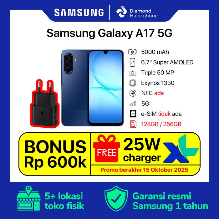Gambar Samsung Galaxy A17 5G 8/256 8/256GB 8GB 256GB Garansi Resmi - Black, HP dari Diamond Handphone Bali undefined 5 Tokopedia