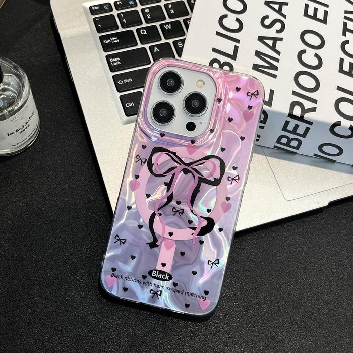 Gambar Myroots Water Wave Case For Iphone 15 14 13 11 Pro Max Series Magnetic Magsafe Girls Style Electroplated Casing - 01, IP 15 PRO MAX dari Myroots store undefined Tokopedia