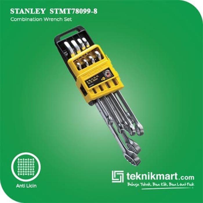 Gambar Stanley Combination Wrench Set / Kunci Ring Pas Set 8Pcs STMT78099-8 - STN-STMT78099-8 dari Teknikmart undefined Tokopedia