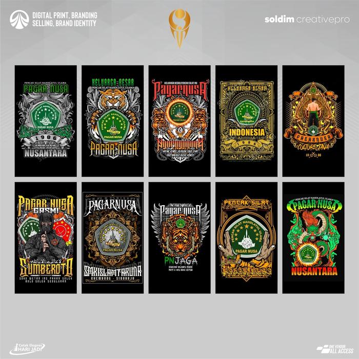 Gambar STIKER PAGAR NUSA SEHARI JADI - SOLDIMPRO - Paket 1 dari soldim.creativepro undefined 5 Tokopedia