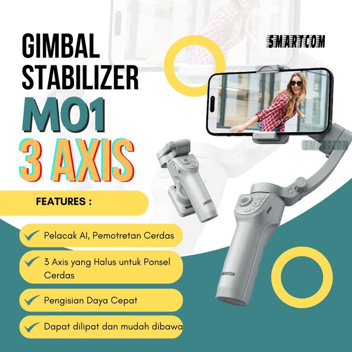 Gambar SMARTCOM - M01 Gimbal HP 3 Axis Gimbal Stabilizer hp Smartphone dari SMARTCOM INDONESIA_NEW undefined Tokopedia