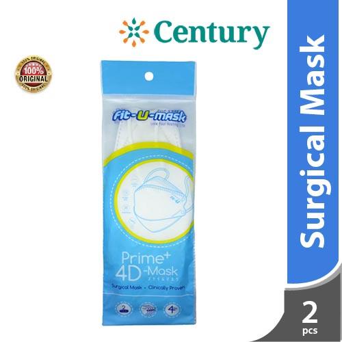Gambar Masker Kesehatan Earloop Fit U 4D Prime isi 2 dari Apotik Century undefined Tokopedia