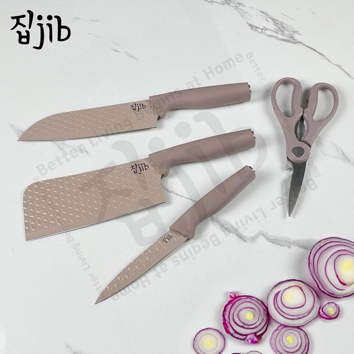 Gambar JIB Diamond Knives Set / Knife Set Diamond Anti Karat / Pisau Dapur Multifungsi Anti Lengket Stainless Steel - TWILIGHT dari JIB Indonesia undefined Tokopedia