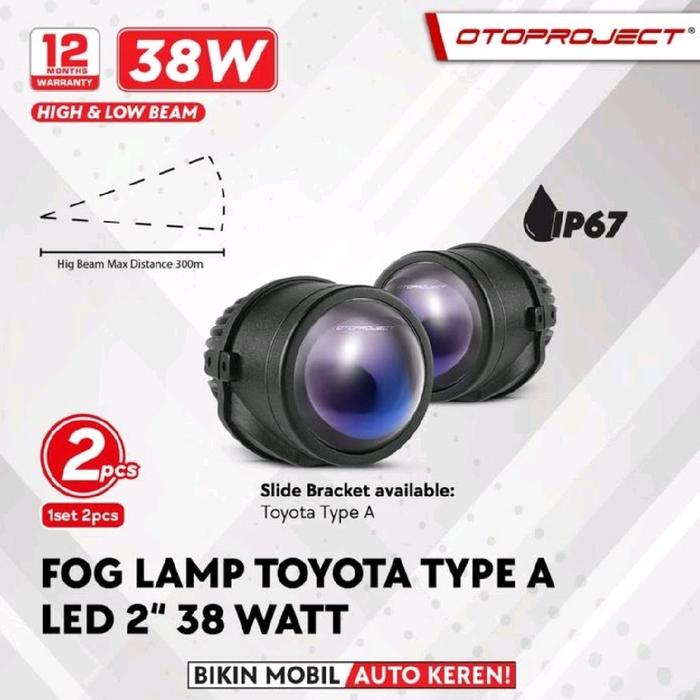 Gambar OTOPROJECT Fog Lamp BiLed 2 inch 38 Watt Toyota All New Fortuner, All New Innova Reborn, All New Yaris, Dll Foglamp Bi led Braket Khusus 2 Warna Lampu dari Mega Oriental Motor undefined Tokopedia