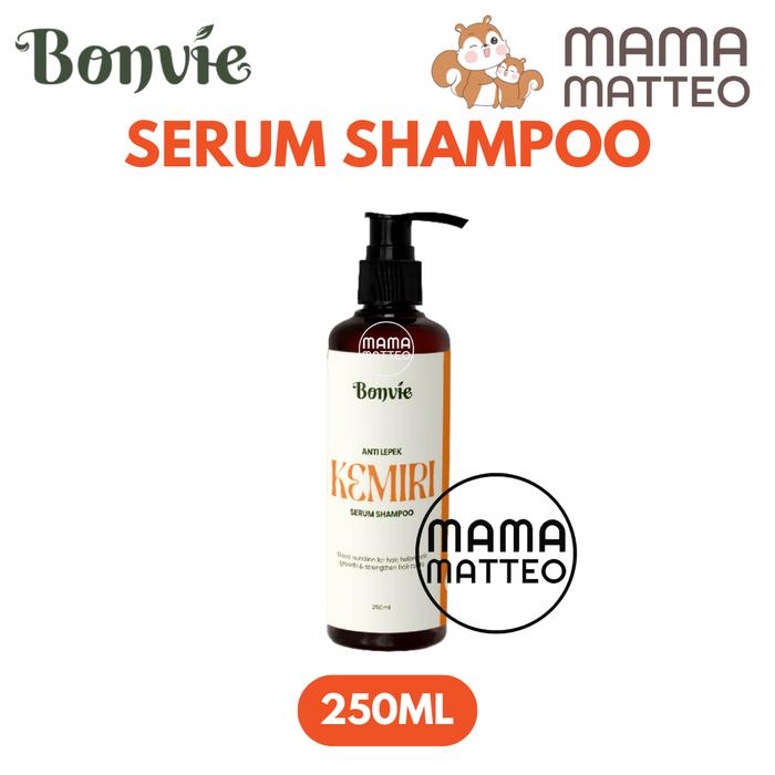 Gambar BONVIE Serum Shampoo Anti Lepek Kemiri 250ml  / Sampo SLS & Paraben Free / BONVIE BANDUNG - Serum Shampoo BONVIE dari mamamatteo.id undefined Tokopedia