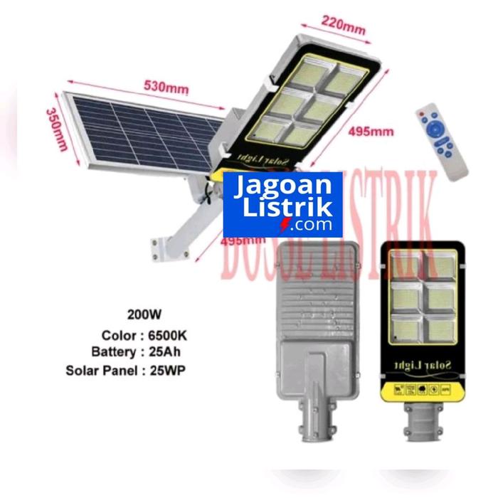 Jual Kap Lampu Jalan PJU Solar Cell LED Tenaga Surya 200W 400W 600W ...
