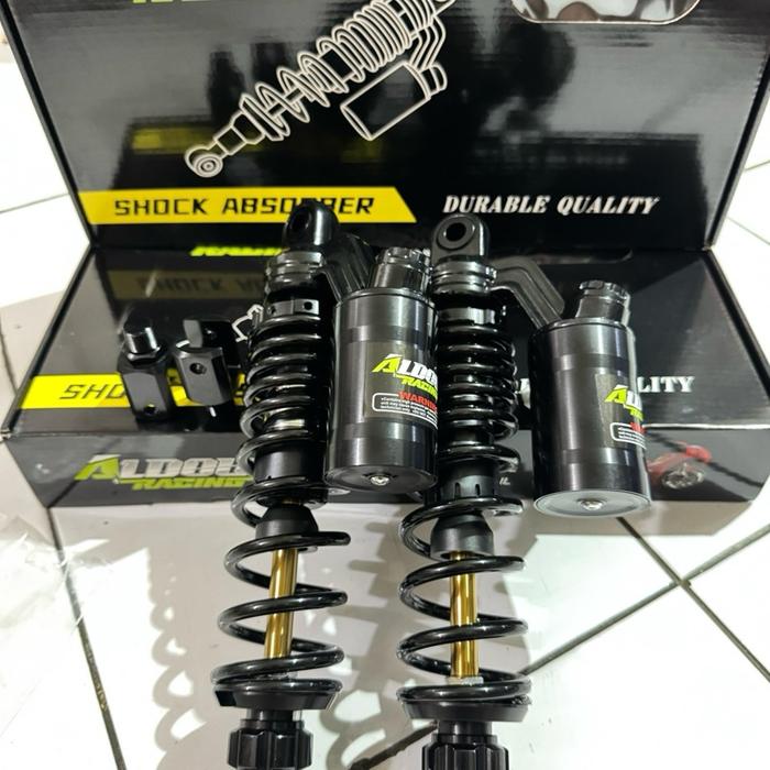 Gambar Shockbreaker Aldous racing shock absorber 280mm 320mm black as gold fir z vega r jupiter z Motorcycle - Aldous Black 320mm dari BSM VARIASI JKT_NEW undefined Tokopedia