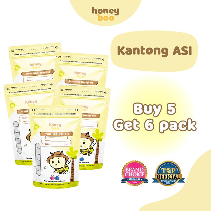Gambar Honey Boo - Plastik Kantong ASI Bayi Breast Milk Kemasan 120ml Isi 5 pack - K.ASI 5 PCS dari honeyboo.idn undefined Tokopedia