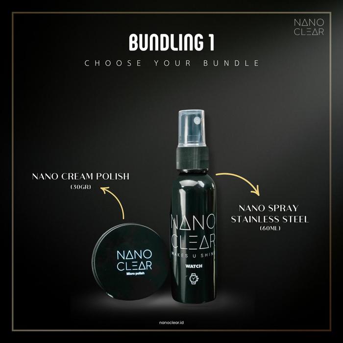 Gambar [BUNDLE SPECIAL] Nano Clear Watch Renewal Kit 2.0 – Paket Perawatan Jam Tangan Mewah Stainless & Aksesoris Logam/Kulit - BUNDLING 1 dari Nano Clear Indonesia undefined Tokopedia