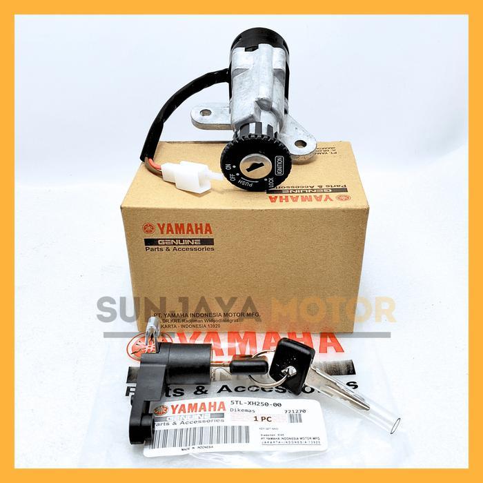 Gambar Kunci Kontak Set 5Tl Keyset Original Yamaha Mio Sporty Mio Smile Kunci Motor 1 Set Key Set Konci Motor Mio Lama Asli Konci Kontak Anti Maling Ori Ygp #Gratisongkir dari Arlo Otomotif undefined Tokopedia