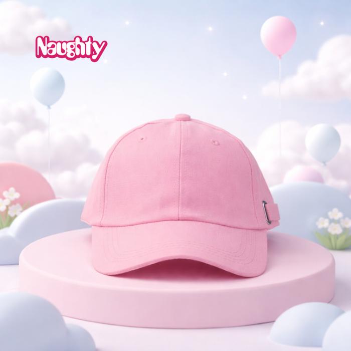 Gambar Topi Wanita Pria Baseball Cap Korea Polos Naughty Accessories - PINK dari Naughty undefined Tokopedia