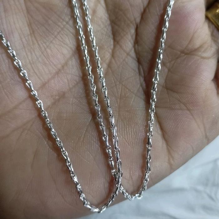 Gambar kalung rantai padi perak murni - 10gr dari QIANA SILVER COUTO undefined Tokopedia