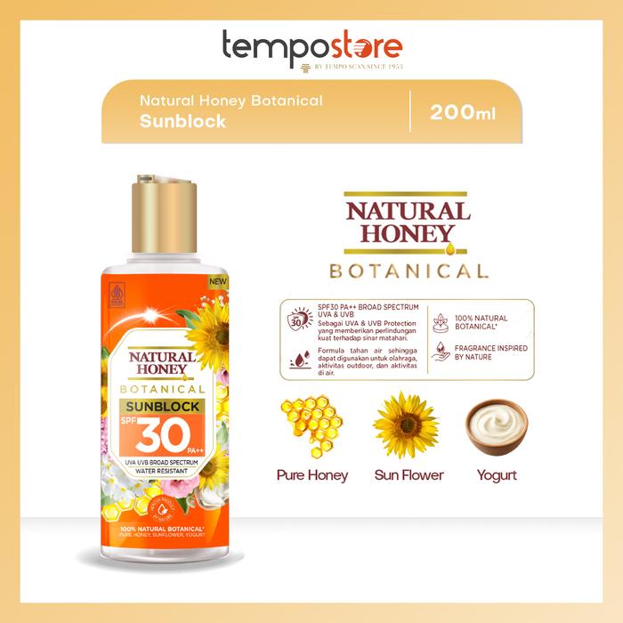 Gambar Natural Honey Botanical Sunblock SPF30PA++ 170ml [1pcs] dari TempoStore undefined Tokopedia