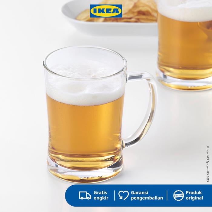 Gambar IKEA MJOD Gelas Tinggi Bir Kaca Bening 60cl Minuman dari IKEA Indonesia undefined Tokopedia