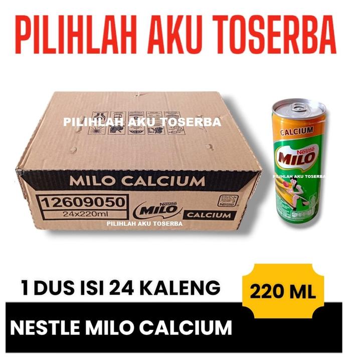 Gambar Susu Milo Kaleng Coklat NUTRI UP CALCIUM - 220 ml (isi 24 can) dari Pilihlah Aku Toserba undefined Tokopedia
