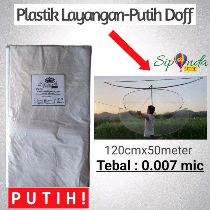 Gambar Plastik Layangan Papiran Putih Susu(dof) 60x50 tebal 0,007micron /Plastik Plakaria/ Plastik Penutup / Plastik Perlengkapan Lainnya Warna Putih doff dari ASBEJAN SEHAT undefined Tokopedia