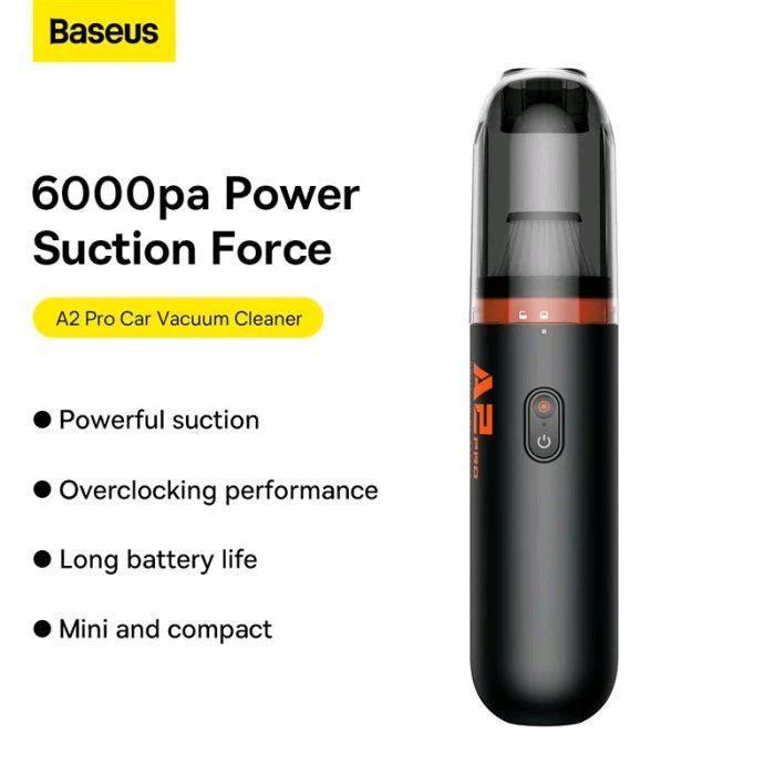 Gambar Baseus A2PRO Vacuum Cleaner Portable Penyedot Penghisap Pembersih Debu 6000pa HEPA Home / Car A2 PRO - Hitam dari QUEEN id Official undefined Tokopedia