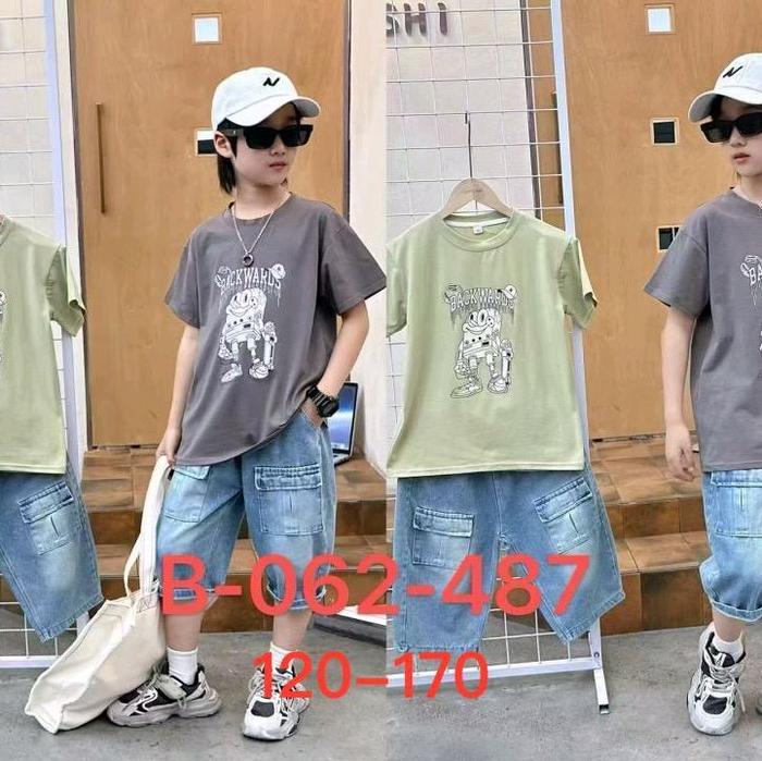 Gambar SET IMPORT KOREAN STYLE ANAK LAKI LAKI/SETELAN PREMIUM Fashion - Hijau, 120 dari XY KIDS undefined Tokopedia