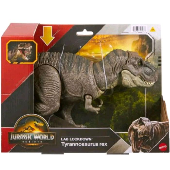 Rex Ressurection Reyes Promo Mainan Anak Jurassic World Rebirth Lab Lockdown Tyrannosaurus Rex ...