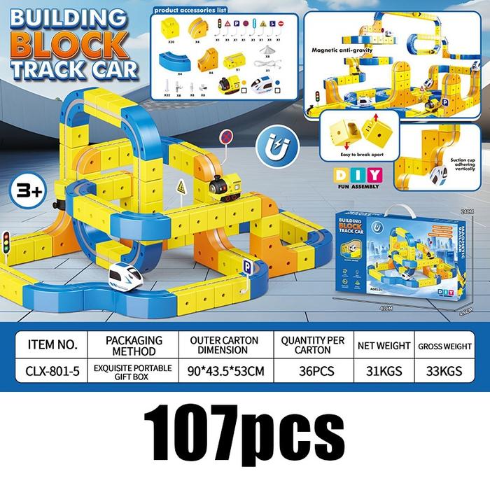 Gambar BITCBae 107/130pcs Mainan kereta listrik magnetik mainan anak kereta magnet Anti-Gravitasi Mainan edukatif kreatif - 107Pcs/Set dari 76 RIDER & Logo Kota Cirebon Tokopedia