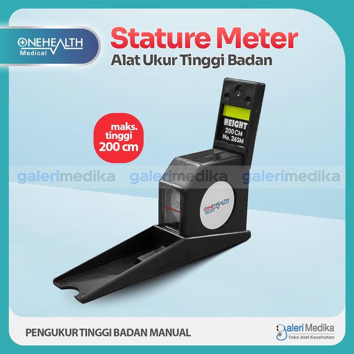 Gambar OneHealth Stature Meter Alat Ukur Tinggi Badan Manual 200 cm - ONEHEALTH dari Galeri Medika undefined Tokopedia