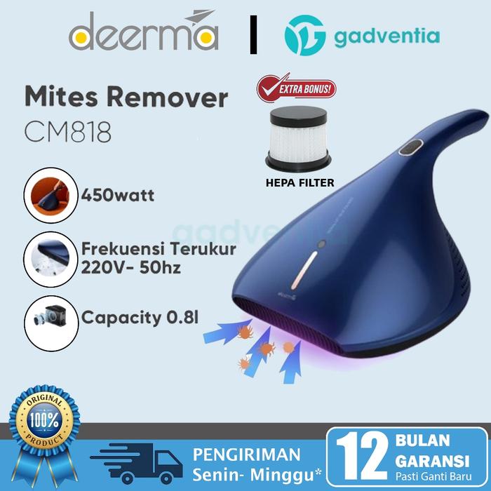 Gambar Deerma CM818 Vacuum Cleaner Vacum Vakum Derma Pembersih Tungau Kasur - CM818 + FREE FILTER dari GADVENTIA undefined Tokopedia