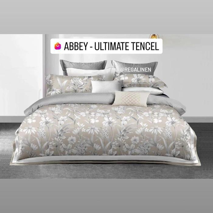 Gambar REGALINEN Sprei Ultimate Tencel 100s Cellulose Fiber Luxury Bedding Queen Extra King Single - Abbey Cream Floral - Single 90x200 dari Cahaya Artomoro undefined 3 Tokopedia