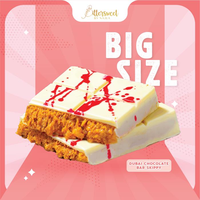 Gambar Dubai Chocolate Bar Skippy BIG SIZE ( SATUAN ) [ Best Price ] dari Bittersweet by Najla undefined Tokopedia