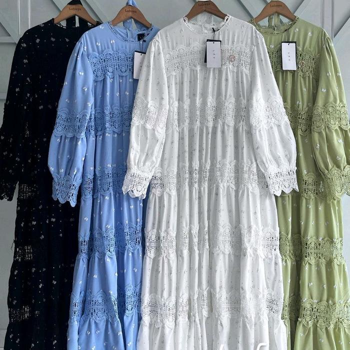 Gambar GAMIS AMARA LFY PREMIUM IMPORT BKK - ALL SIZE, SAGE dari nadia butik tanggerang undefined Tokopedia