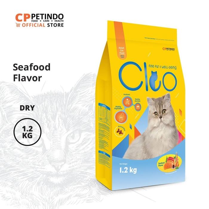 Gambar Makanan Kucing Cleo Seafood Adult Cat Food - 1.2 Kg - Seafood dari Cppetindo Shop undefined Tokopedia