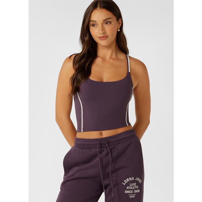 Gambar Tank Lorna Jane, Limited Edition Lotus Bra Tank Combo - Midnight Plum - Midnight Plum, XS dari Activewearindonesia undefined Tokopedia