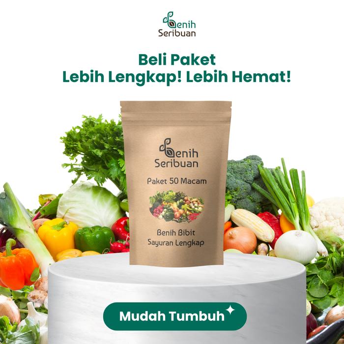 Gambar Paket 50 Bibit Sayuran Varian Tanaman Lengkap - Benih Seribuan - PAKET 50 SAYUR LENGKAP dari Benih Seribuan undefined Tokopedia