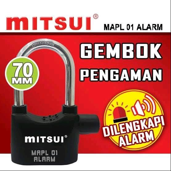 Gambar Gembok Alarm Mitsui 70mm MAPL 01 Protector Anti Maling dari malowopatielektro undefined Tokopedia