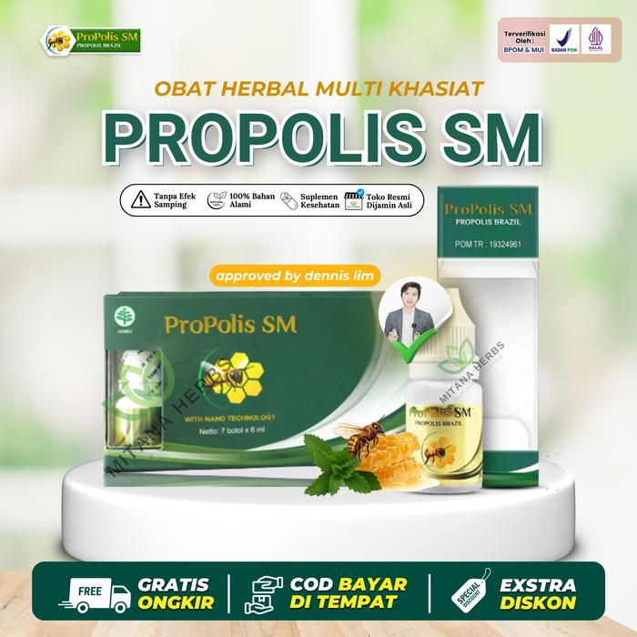 Gambar Propolis SM Ekstrak Propolis Brazil Obat Herbal Multi Khasiat Isi 6 ml BPOM & Halal MUI dari Mitana Herbal undefined Tokopedia