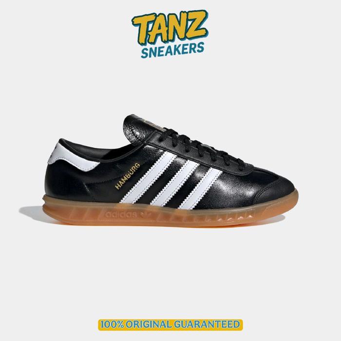 Promo SEPATU CASUAL ADIDAS HAMBURG LEATHER CORE BLACK JI2626