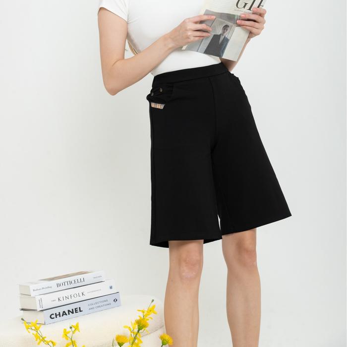 Gambar *Ready Stok* 2023 - Celana Kulot Kaos 7150 (CAP) - Hitam, M (T2) dari Sisters Fashion Group undefined Tokopedia