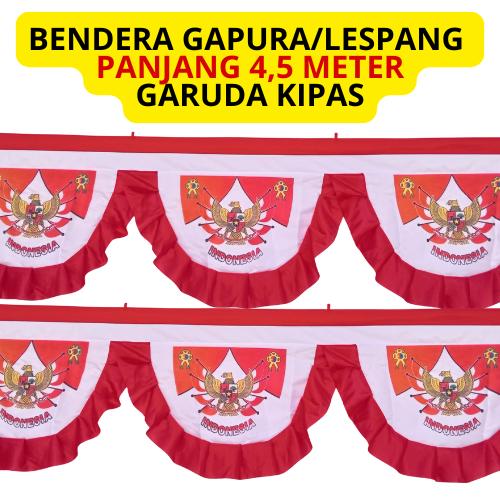 Gambar AYSANTARA Bendera Gapura Lispang Panjang 4,5 Meter HUT RI Indonesia Kain Merah Putih - GARUDA KIPAS dari AYSANTARA Kab. Garut Tokopedia
