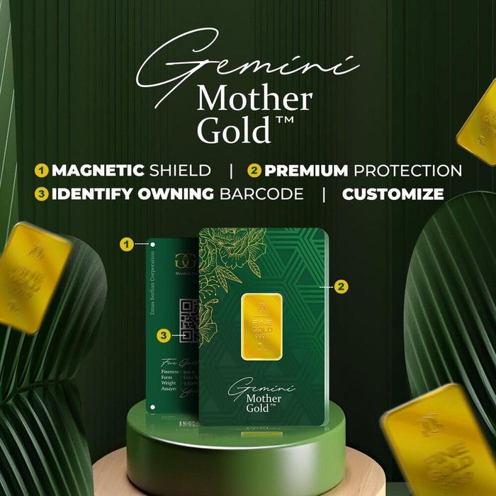 Gambar Emas Gemini Mother Gold Magnetic Shield - 5 Gram dari EMAS MINI undefined Tokopedia