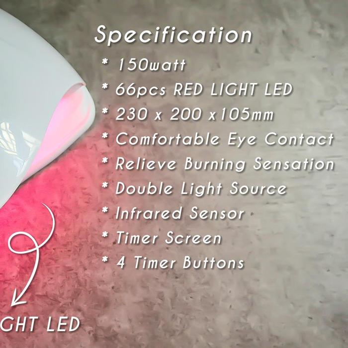 Gambar SUN X15MAX RED LIGHT UV LED LAMPU NAILART MESIN PENGERING KUTEK GEL POLISH - Sun X15 Max dari Goddess Nail Supplies undefined Tokopedia