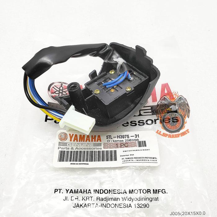 Gambar SAKLAR KANAN KIRI SET YAMAHA 5TL KUALITAS ASLI ORIGINAL YAMAHA MIO J / S / Z / M3 / MIO SOUL KARBU / SPORTY / SMILE / SOUL GT / XEON CARBU / RC / JUPITER MX 135 NEW / JUPITER Z BURHAN SAKELAR SEN LAMPU TOMBOL ASSY SAKRAL SWICTH HOLDER SEPASANG SEIN dari camaraa shop undefined Tokopedia