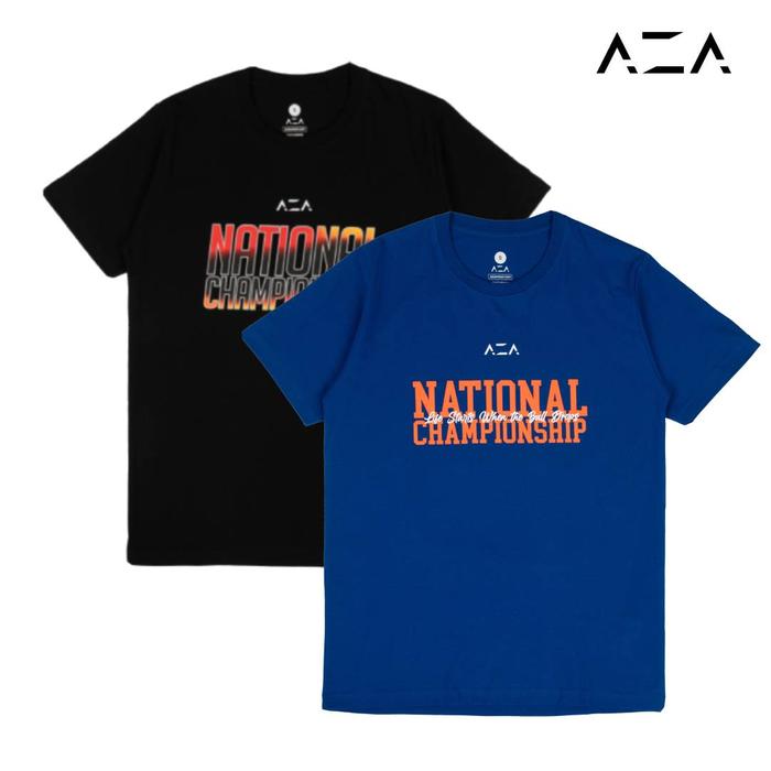 Gambar AZA x Kejurnas Edition National Championship T-Shirt - Black Blue - Black, S dari AZA Wear undefined Tokopedia