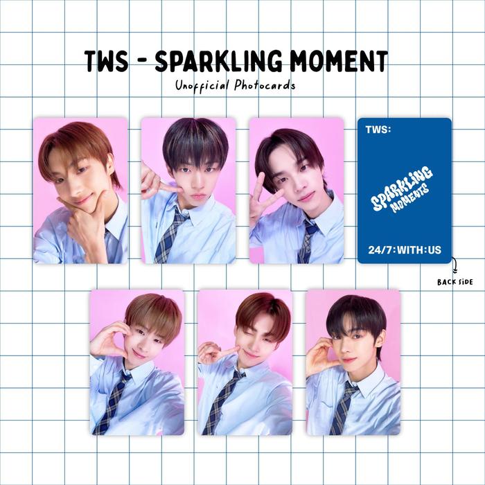 Gambar Photocard Premium TWS Sparkling Blue 24/07 With Us All Member 2 Sisi - Sparkling Blue dari MingukKshop undefined Tokopedia