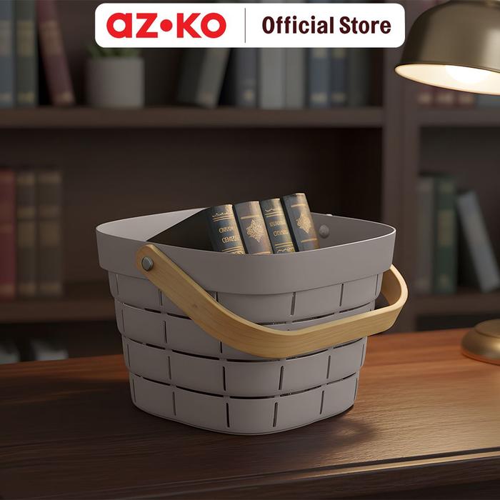 Gambar AZKO Stora 24.4X23.6X16.4 cm Keranjang Penyimpanan Dengan Handle Tempat Penyimpanan Organizer Box Kotak Penyimpanan Keranjang Serbaguna - Biru dari AZKO ID Kota Administrasi Jakarta Pusat Tokopedia