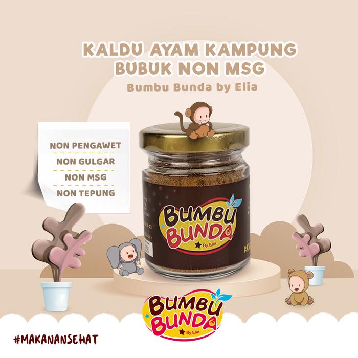 Gambar Bumbu Bunda Elia Kaldu Ayam Kampung 50gr - Kaldu Ayam MPASI | Kaldu Anak | Kaldu Bayi | Kaldu Sehat | Tanpa MSG - Kaldu Ayam Kampung dari Bumbu Bunda Official Shop undefined Tokopedia