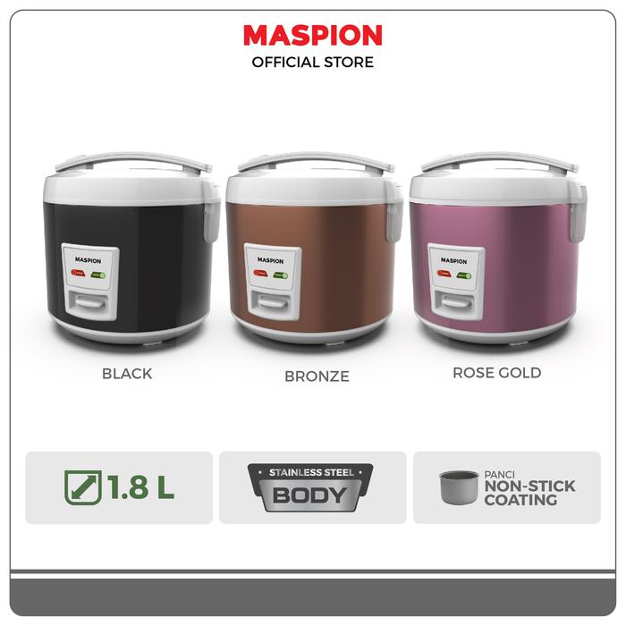 Gambar Maspion Magic cooker MRJ 1892BS (1.8 L) - BLACK - BLACK dari Maspion Official Store undefined Tokopedia