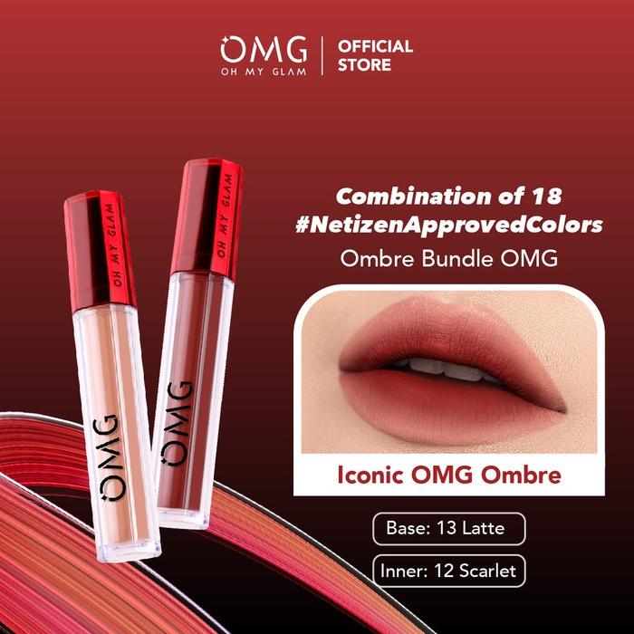 Gambar Paket Ombre Lips OMG | Lipcream OMG Ombre | Ombre OMG Lip Cream / LIP CREAM OMBRE OMG LIPSTIK - 12+13 dari ulalacosmetic_NEW undefined Tokopedia