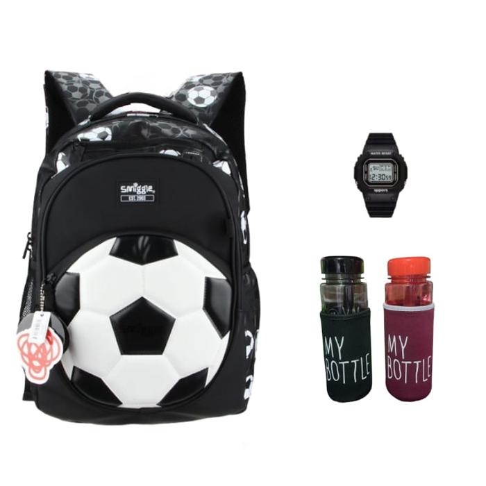 Gambar Tas Ransel Sekolah Anak Laki-laki 3in1 Motif Ball Tas Gendong Anak Cowok Banyak Bonusnya Best Seller - Ball Putih 3in1 dari Imey store undefined Tokopedia